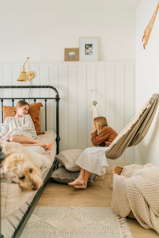 Indoor hammock. Kid’s room. 